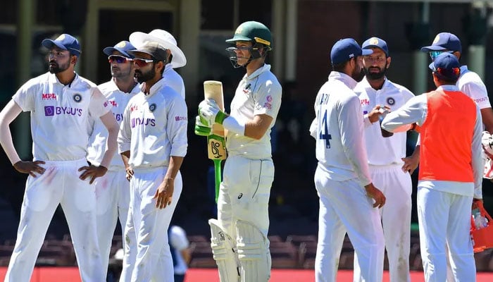Image from third Test match between Australia and India — ICC
