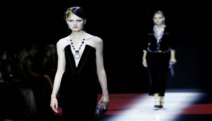 Armani dazzles Paris with a sparkling couture show