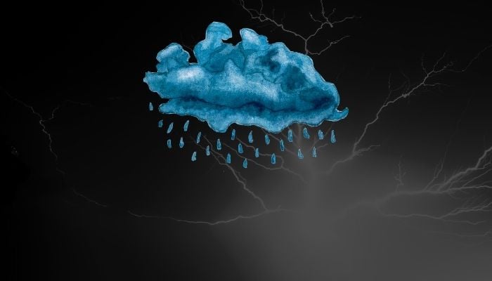 A representational image of rain and lightening — Geo.tv