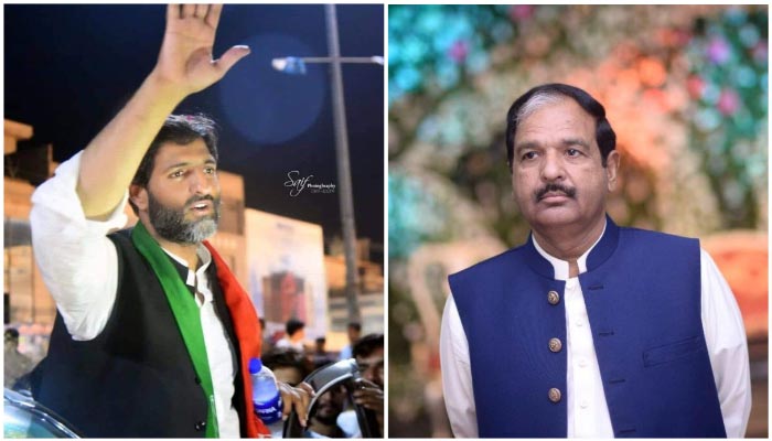 PTIs Khurram Shehzad Virk (L) and PML-Ns Mian Khalid Mehmood. — Photos by author