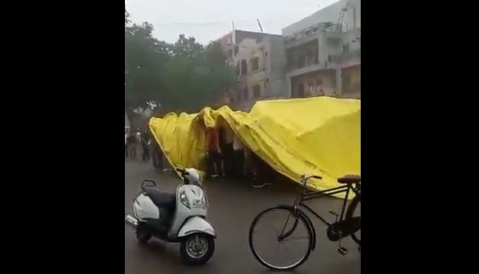 A screengrab of the vidral video of baraat. — Twitter