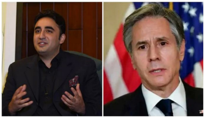 Foreign Minister Bilawal Bhutto-Zardari (L) and United States Secretary of State Antony Blinken