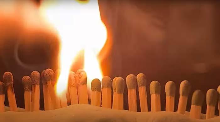 WATCH: Man sets new record by snapping 83 matchsticks in 30 seconds