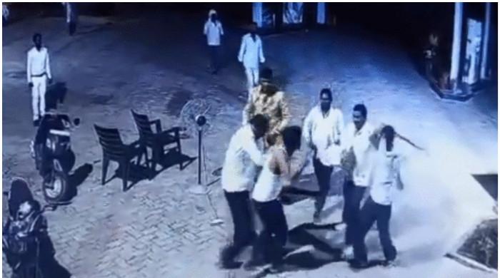 Groom and relatives beat up petrol station employees