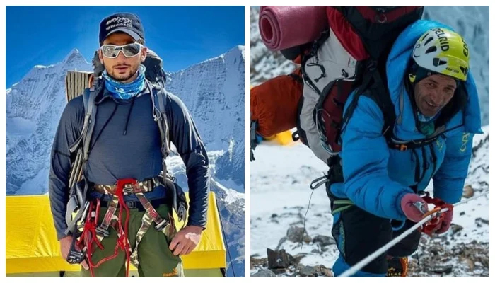 Mountaineers Shehroze Kashif (L) and Ali Fazal (R). — Instagram