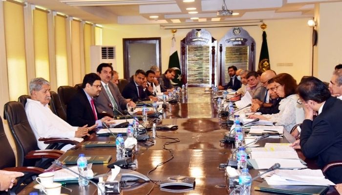 The Economic Coordination Committee of the Cabinet (ECC) in a meeting on July 5, 2022. Photo: PID