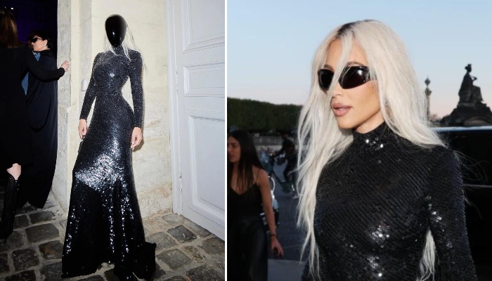 Kim Kardashian draws criticism as she debuts helmeted Balenciaga look during Paris couture
