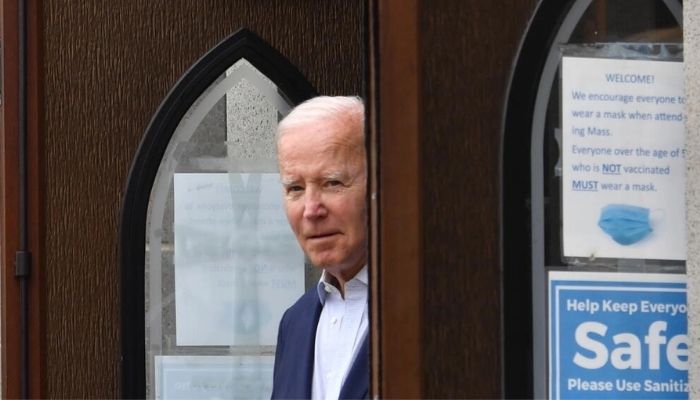 US President Joe Biden, shown here leaving a church in Delaware on July 9, 2022, said he is seeking to strengthen the US partnership with Saudi Arabia. — AFP