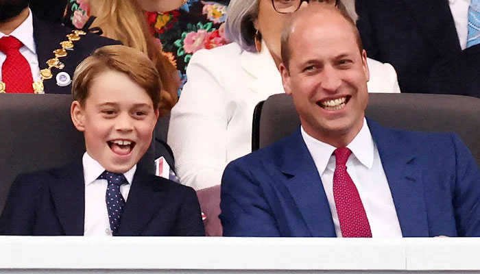 Prince George tells Prince William he's 'too hot' in viral moment