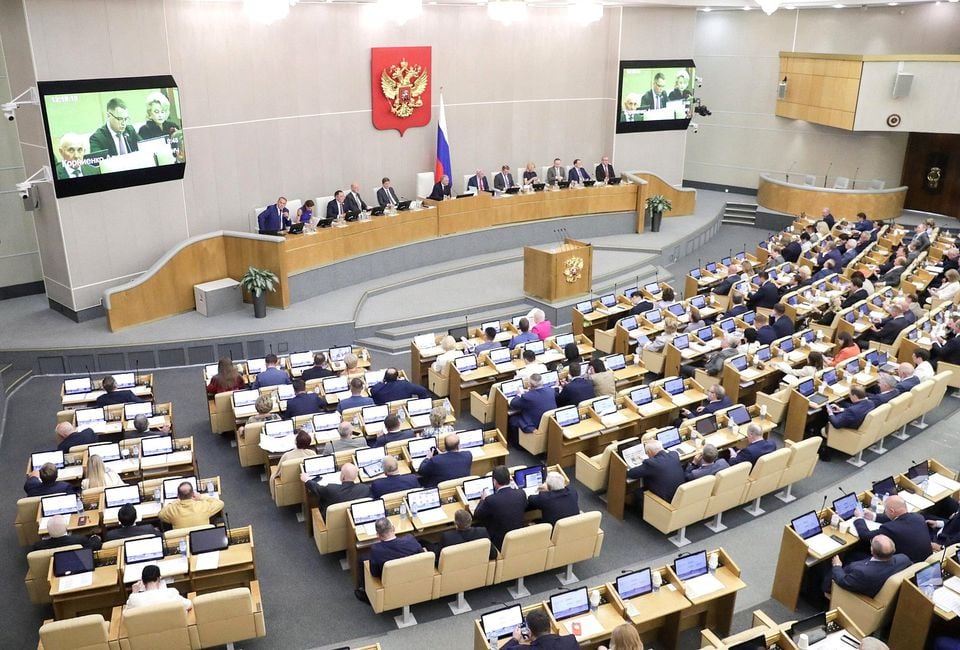 Russian lawmakers attend a session of the State Duma, the lower house of parliament, in Moscow, Russia July 5, 2022. Photo—REUTERS