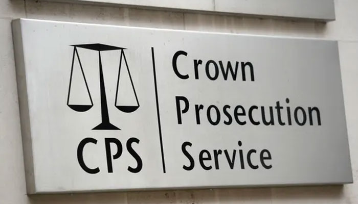 Crown Prosecution Service logo on a plaque. — PA via The Guardian