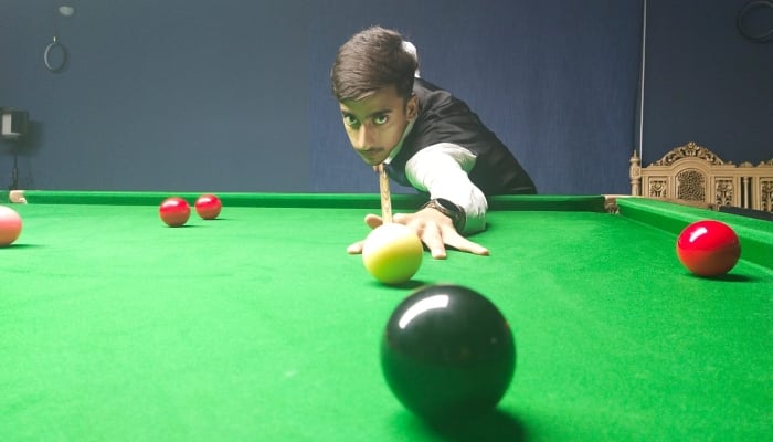 Pakistans snooker player Ahsan Ramzan. — Provided by the reporter