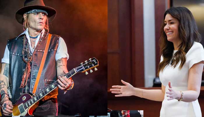 Pengacara Johnny Depp, Camille Vasquez, memicu reaksi saat ia tampil dengan bawahan denim lonceng dan atasan sutra