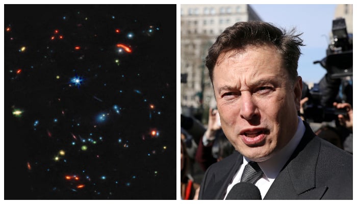 This image released by NASA on July 12, 2022, invisible near- and mid-infrared wavelengths of light that have been translated into visible-light colors, one the first images taken by the James Webb Space Telescope (JWST) (left) and Tesla CEO Elon Musk leaves Manhattan federal court after a hearing on his fraud settlement with the Securities and Exchange Commission (SEC) in New York City, US April 4, 2019. — AFP/Reuters