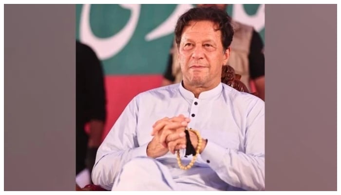 PTI Chairman Imran Khan addressing a public gathering in Jhang on July 13, 2022. — Instagram/@imrankhan.pti