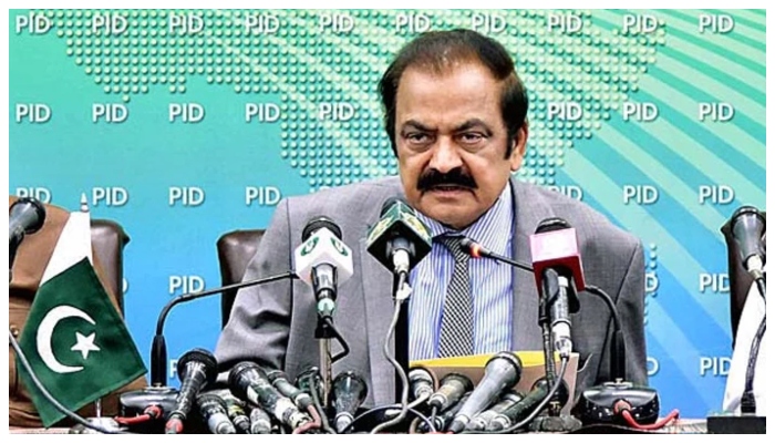 Federal Interior Minister Rana Sanaullah. — APP