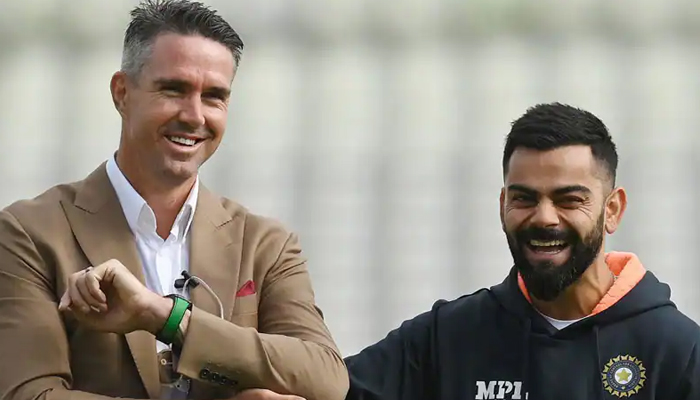 England great Kevin Pietersen (left) and former Indian skipper Virat Kohli. — Instagram