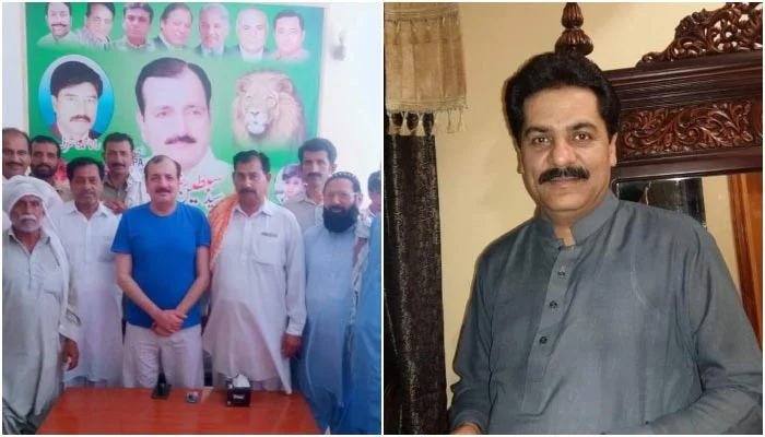 PML-Ns candidate Muhammad Sibtain Raza (L) and PTIs Yasir Khan Jatoi. — Facebook