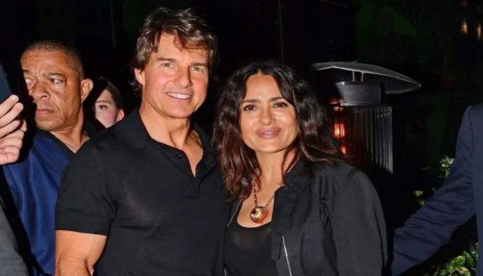 Top Gun: Maverick star Tom Cruise eats dinner with Salma Hayek