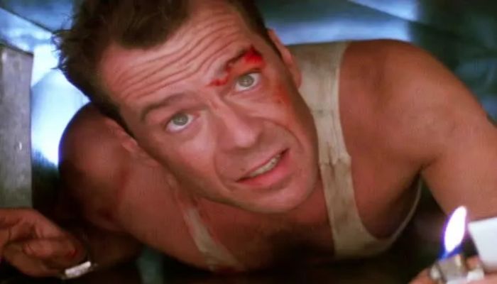 Bruce Willis returns to Fox Plaza from Die Hard
