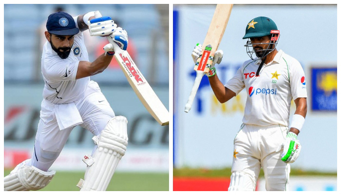 Indian batter Virat Kohli (L) and Pakistan all-format skipper Babar Azam (R) — PCB/AFP