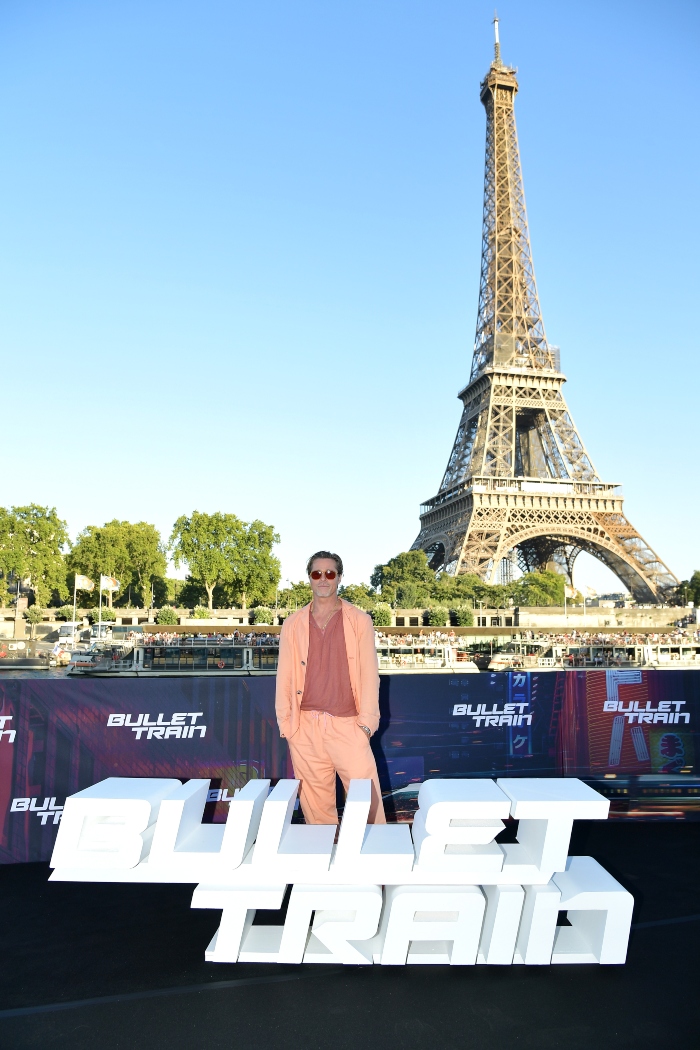 Brad Pitt sets summer fashion goals in orange suit at ‘Bullet Train’ Paris photocall