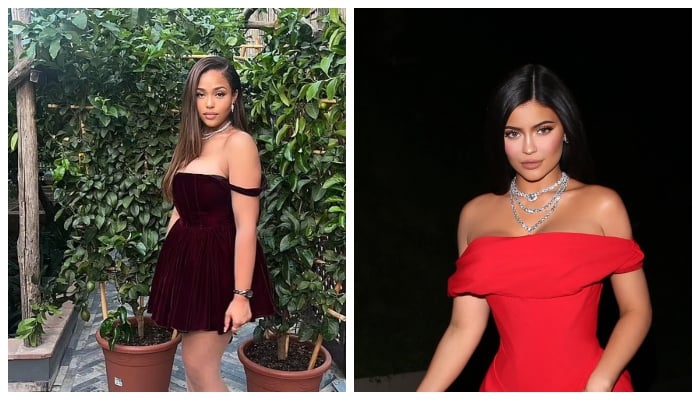 Kylie Jenners ex BFF Jordyn Woods looks effortlessly chic in gorgeous velvet dress