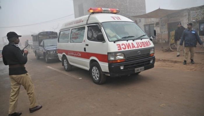 Ambulance in Pakistan -Faisal Kareem/EPA