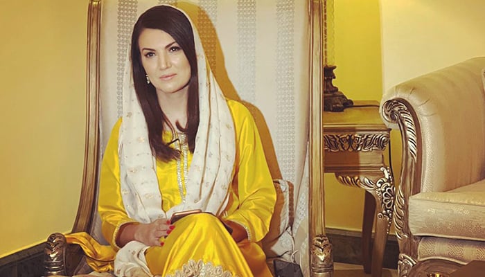 Reham Khan, the ex-wife of PTI Chairman Imran Khan, poses in this undated photo. — Facebook/OfficialRehamKhan