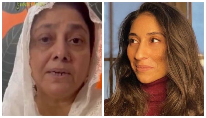 Noor Mukadams mother (left) and Noor Mukadam. — Screengrab from viral video/Twitter