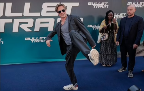 Brad Pitt surprises fans with live-action at ‘Bullet Train’ premiere in Paris