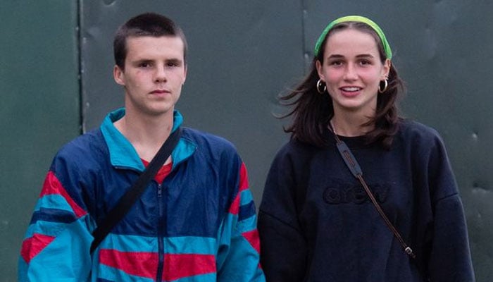 David Beckham’s son Cruz cosies up with girlfriend Tana Holding on boat in Italy