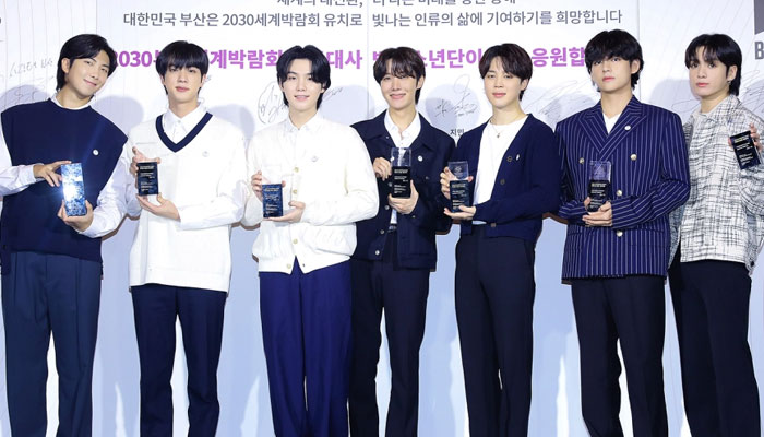 BTS officially appointed 2030 Busan World Expo ambassadors