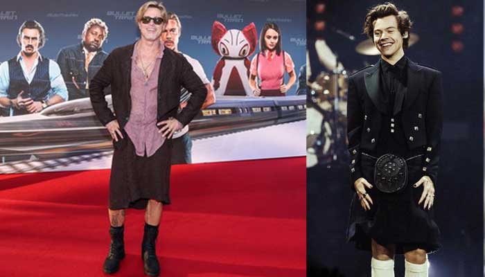 Brad Pitts new look sparks reactions, fans compare him to Harry Styles