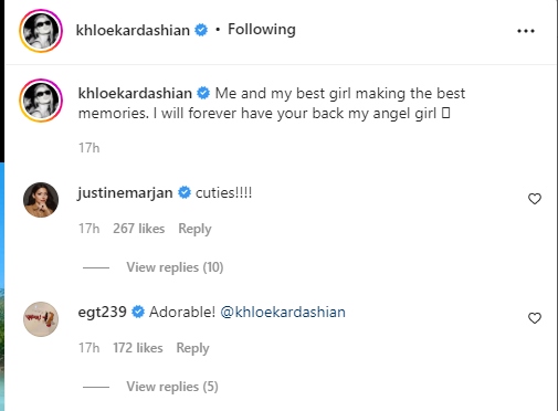 Khloé Kardashian shares loved up photos with daughter True