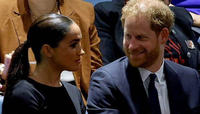 Prince Harry bit his lip in search of rock Meghan Markle across UN room