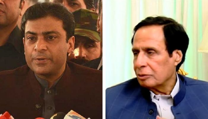 Hamza Shahbaz Sharif (left) and Ch Pervez Elahi — Geo.tv