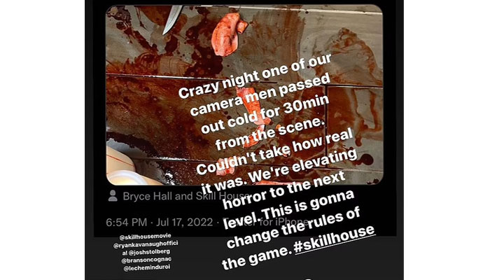 50 Cent horror film ‘Skill House’ camera man passes out while filming ‘crazy’ scene