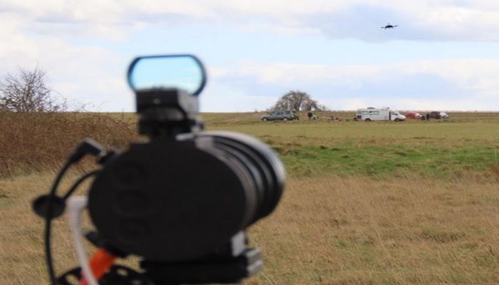 QinetiQ deliver world’s first demonstration of a laser controlled drone during flight. QinetiQ