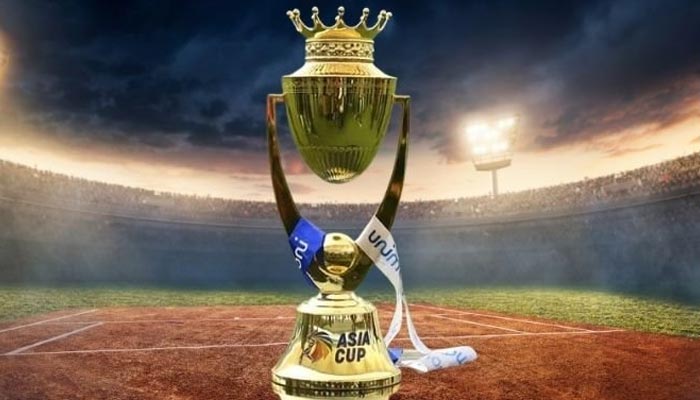 A representational image of Asia Cup 2022 trophy. — Twitter/File