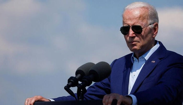 U.S. President Joe Biden delivers remarks on climate change and renewable energy at the site of the former Brayton Point Power Station in Somerset, Massachusetts, US July 20, 2022. — Reuters