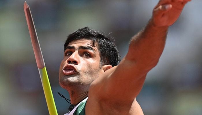 Arshad Nadeem of Pakistan qualifies for the final of the mens javelin throw event at the World Athletics Championships in Oregon, USA.— Twitter/arshadnadeem