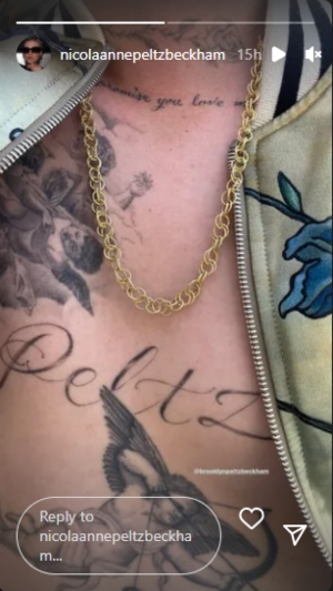 Brooklyn Beckham expresses love for wife Nicola Peltz with new ink, picture