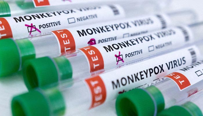 Test tubes labelled Monkeypox virus-positive and negative are seen in this illustration taken May 23, 2022. — Reuters/File