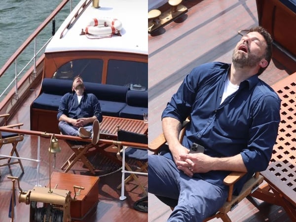 Ben Affleck takes a nap on boat ride during Paris honeymoon with Jennifer Lopez