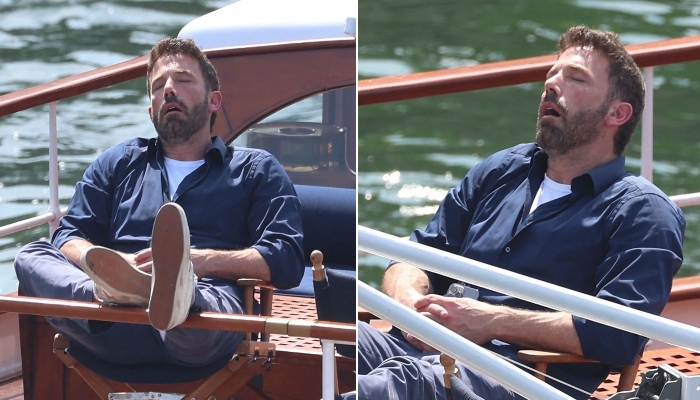 Ben Affleck takes a nap on boat ride during Paris honeymoon with Jennifer Lopez