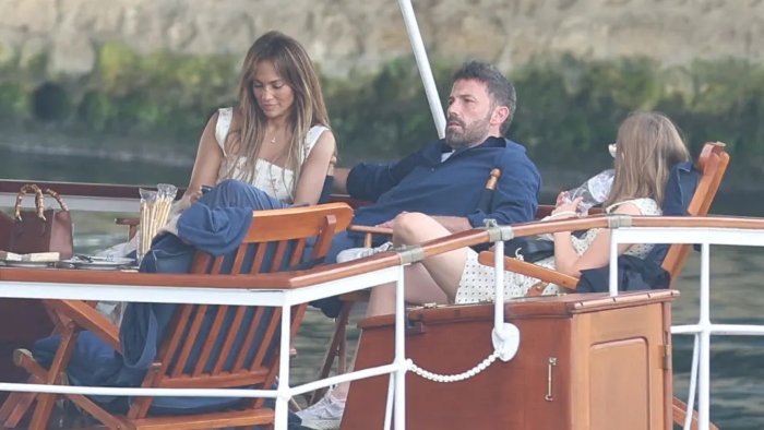 Ben Affleck takes a nap on boat ride during Paris honeymoon with Jennifer Lopez