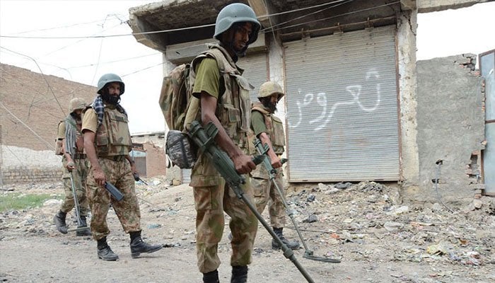 Security forces conducting an operation in Balochistan. — ISPR/File