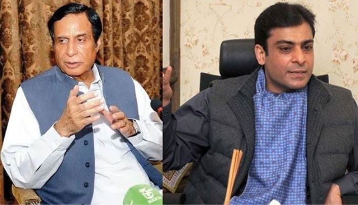 Chaudhry Pervaiz Elahi (left) and Hamza Shahbaz (Right)