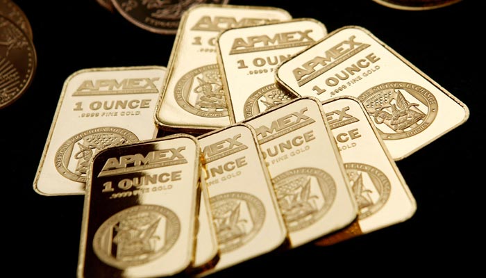 Gold Bullion from the American Precious Metals Exchange (APMEX) is seen in this picture taken in New York, September 15, 2011. — Reuters/File